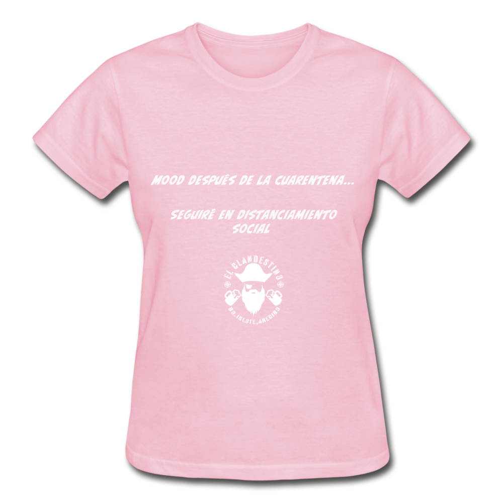 Seguire en distanciamiento social (t-shirt) - light pink