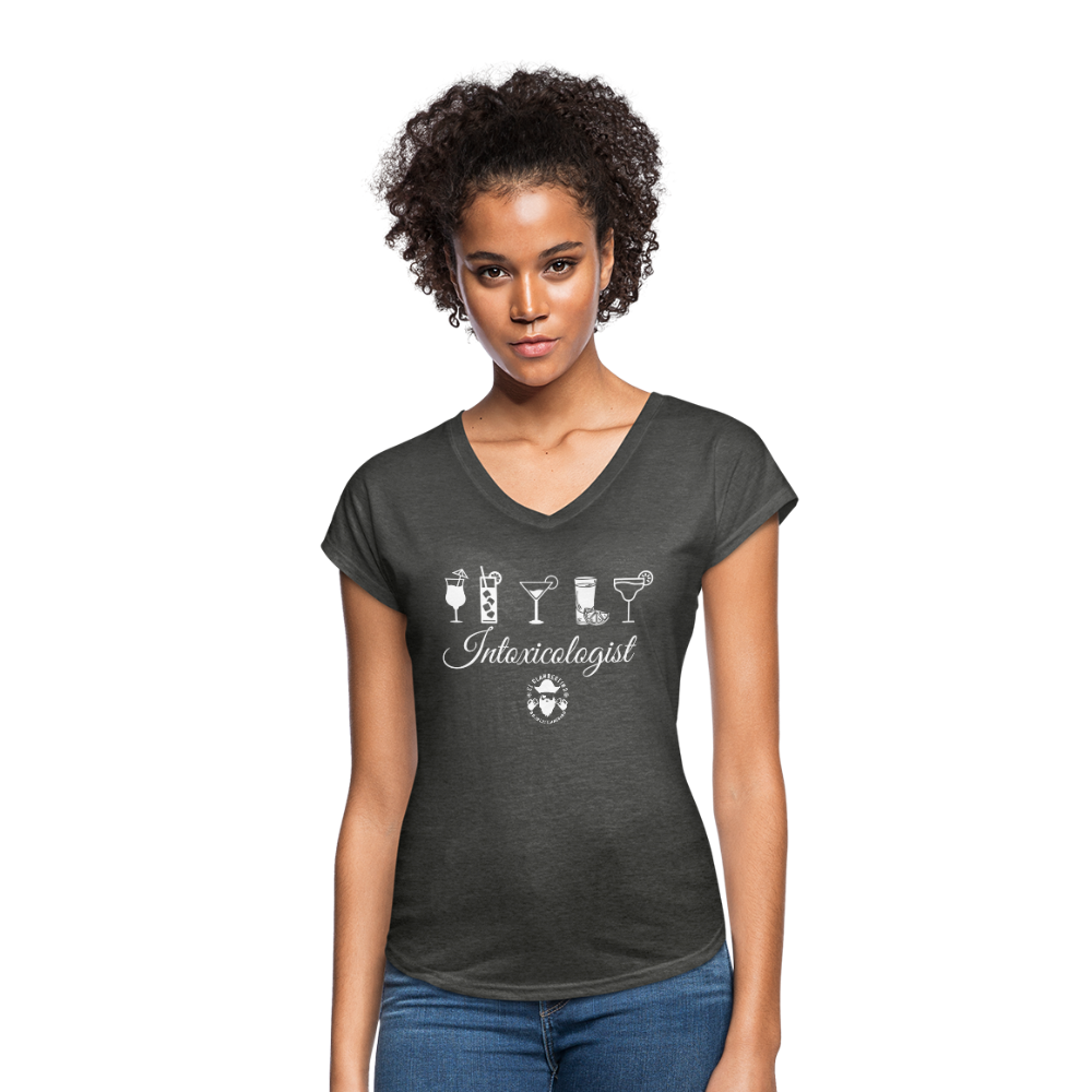 Women's Tri-Blend V-Neck T-Shirt - deep heather